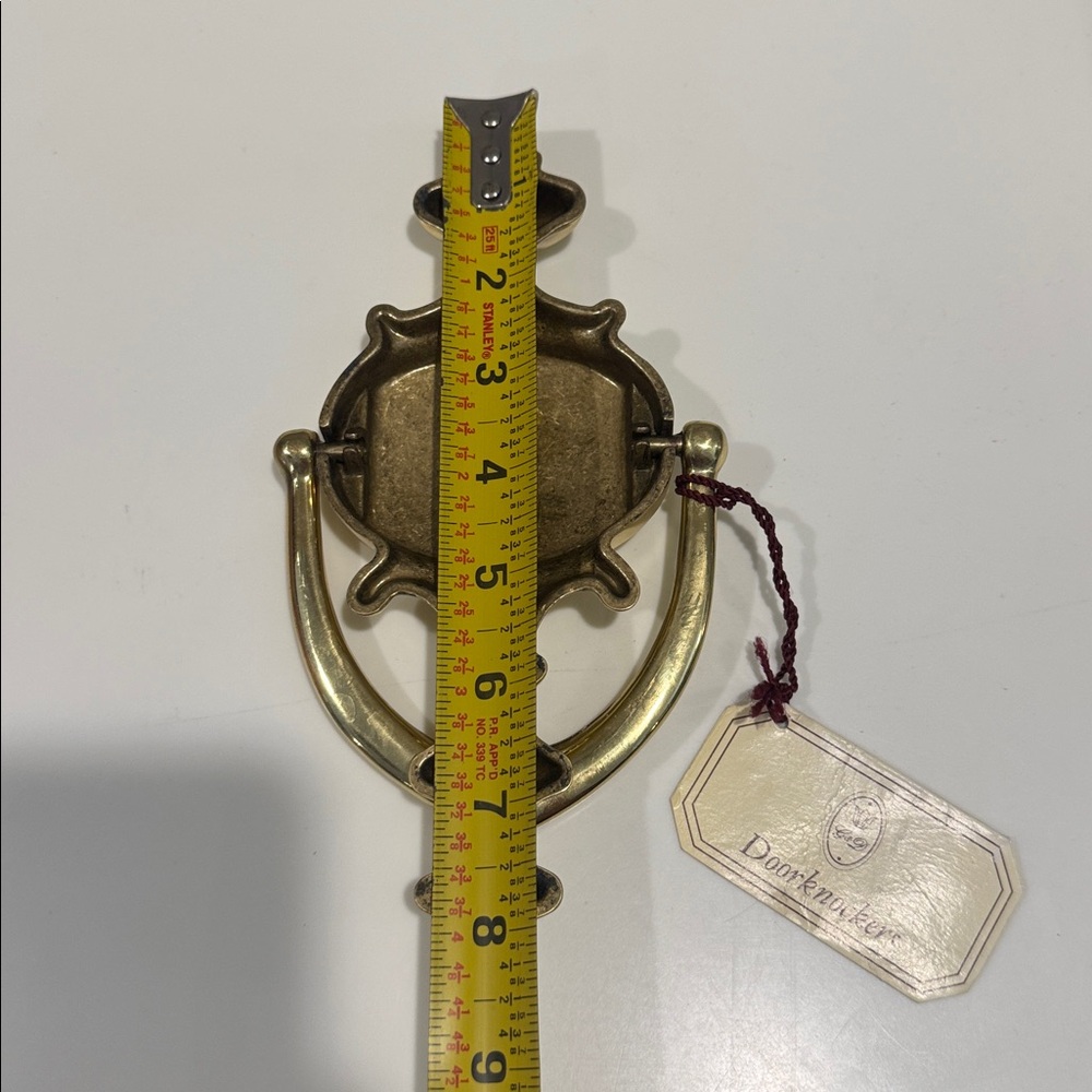 WATSON Gold Metal Ornate Door Knocker - Picture 5 of 5